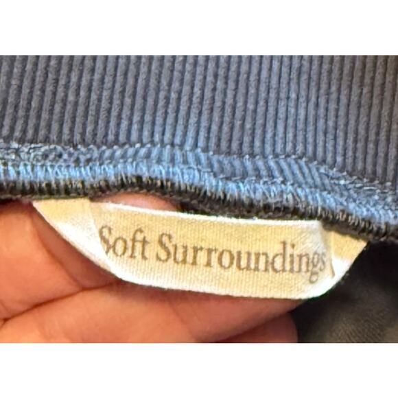 Soft Surroundings Shorts Women X Large Gray Bayside Cargo Summer Lagenlook Beach - Picture 6 of 9